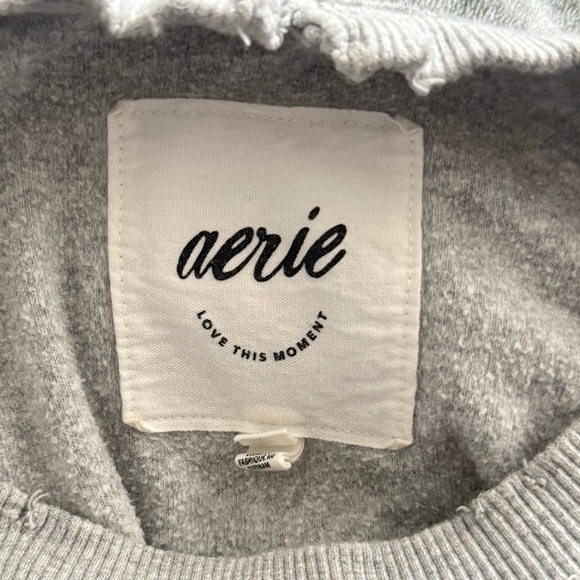 ☘️ 3/$17 Aerie Gray Winter Tour Women's Sweatshirt - Picture 6 of 13